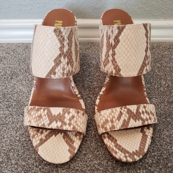 Paris Texas faded python wedge mule womens shoes size 40 - Picture 6 of 16